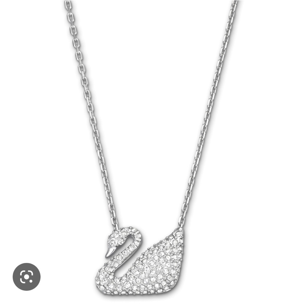 NWT Swarovski ICONIC silver swan necklace, genuine, brand new with tags